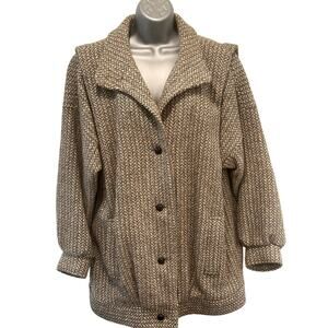 International Scene Hungary Vintage Women’s Tweed Coat Jacket Size 13/14